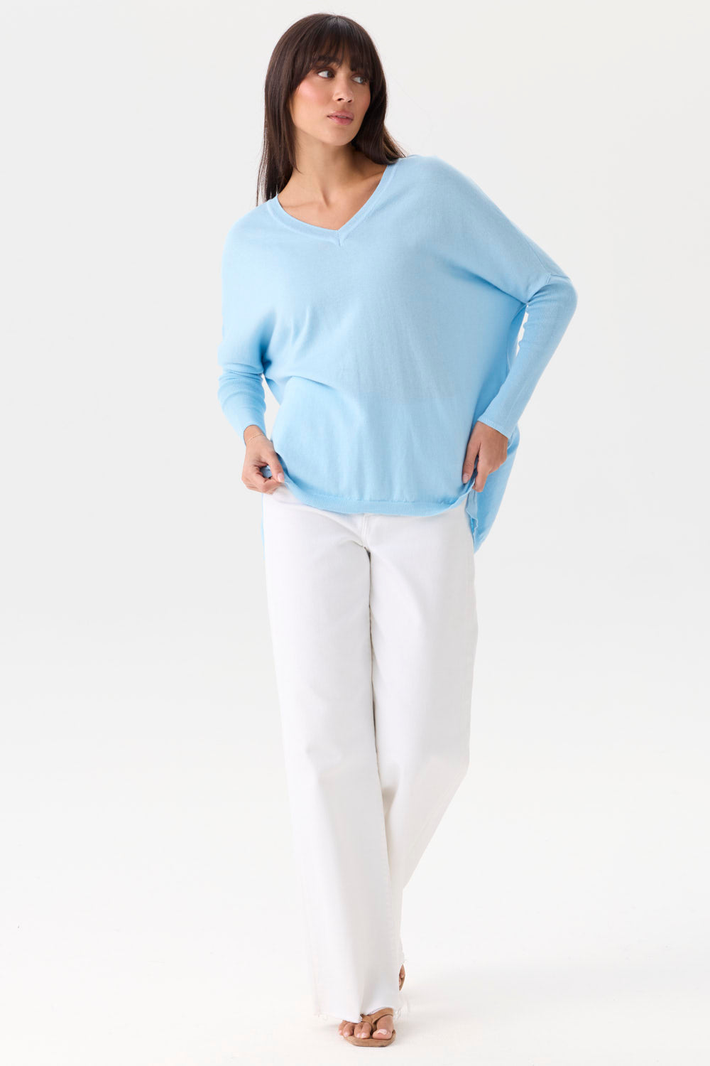 Corfu Lightweight Vee in Blue Wash