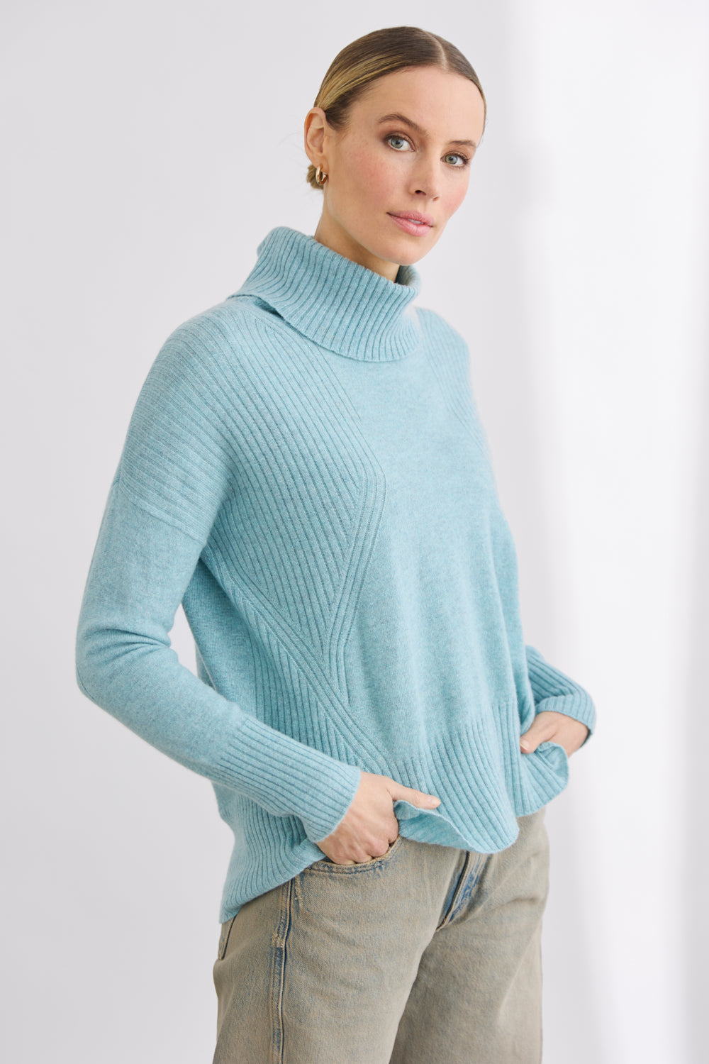 Jeans High Neck Sweater Design For Girl ASOS DESIGN High Neck