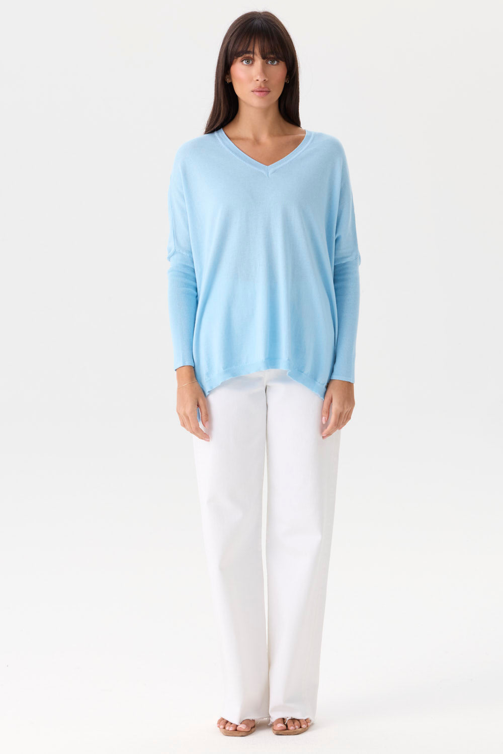 Corfu Lightweight Vee in Blue Wash